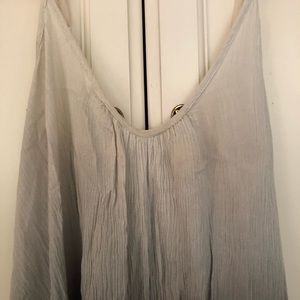 White to dark grey ombré long dress